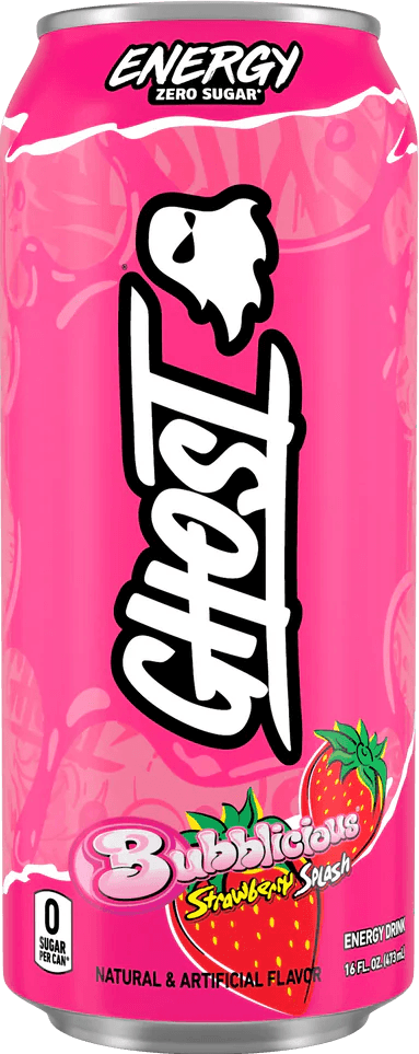 GHOST Energy Bubblicious Strawberry Splash